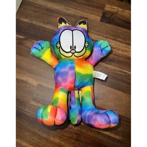 Garfield Cat Plush Multicolor Tye Dye
